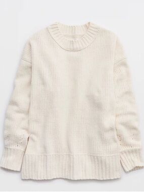aerie soft knit crewneck sweater